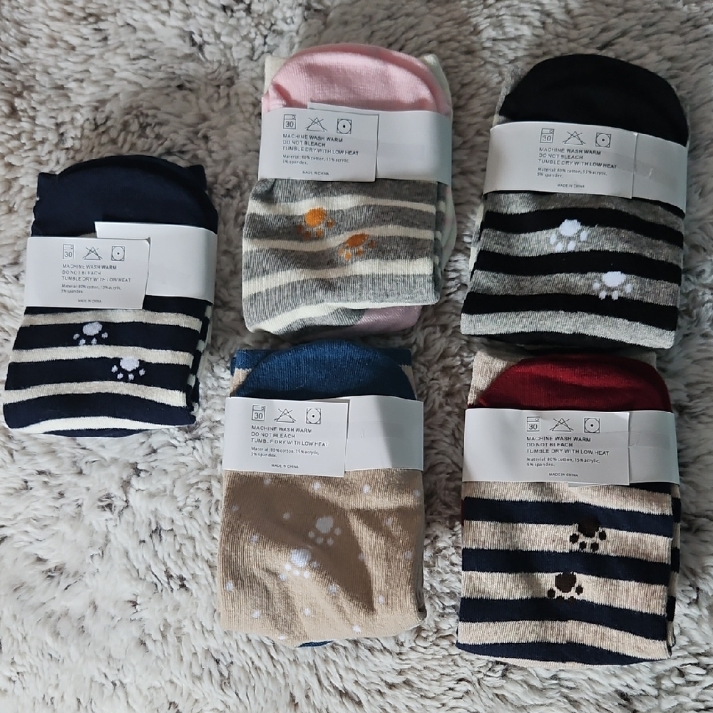 Cute Animal Print Socks Set - Picture 3 of 5
